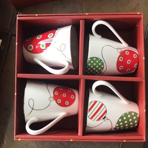 Lenox Merry and Bright Ornament Mugs Set of 4